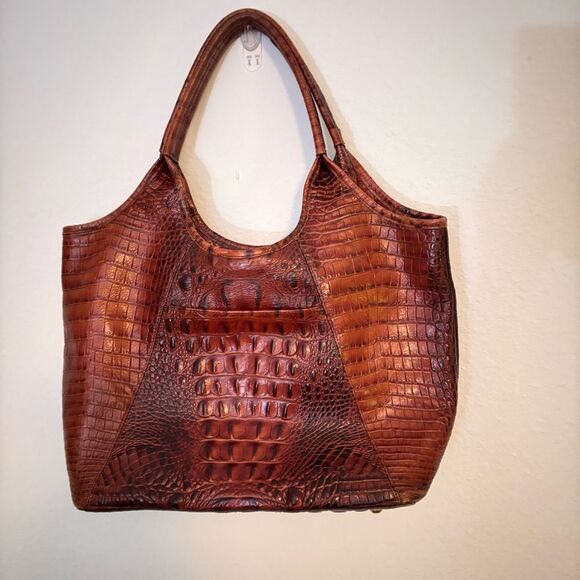 Brahmin leather smaller “Shopper Bag” cognac - Picture 1 of 5